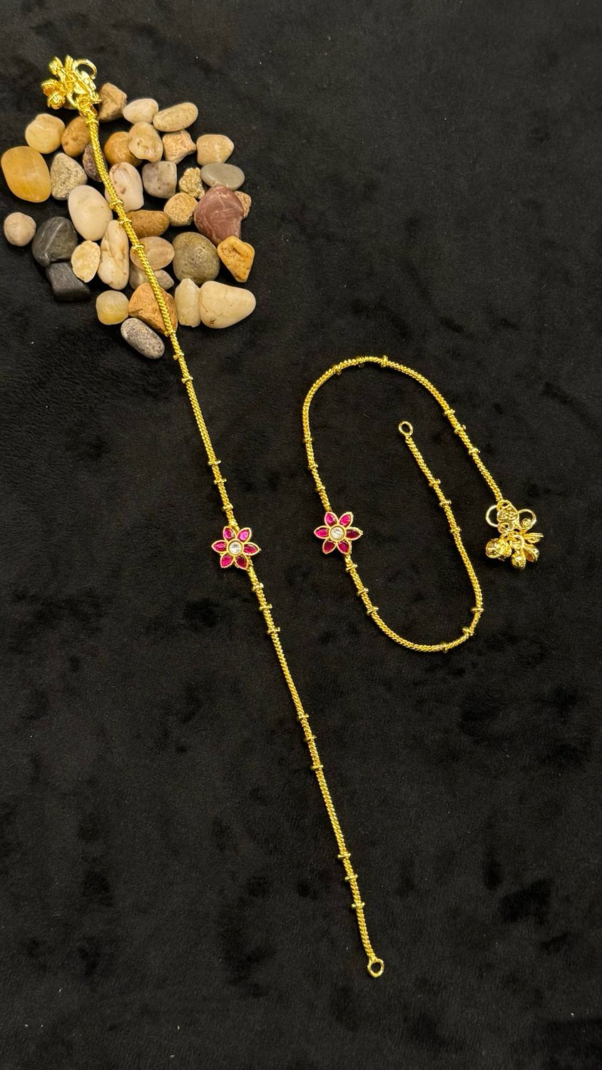 Jadau Anklets