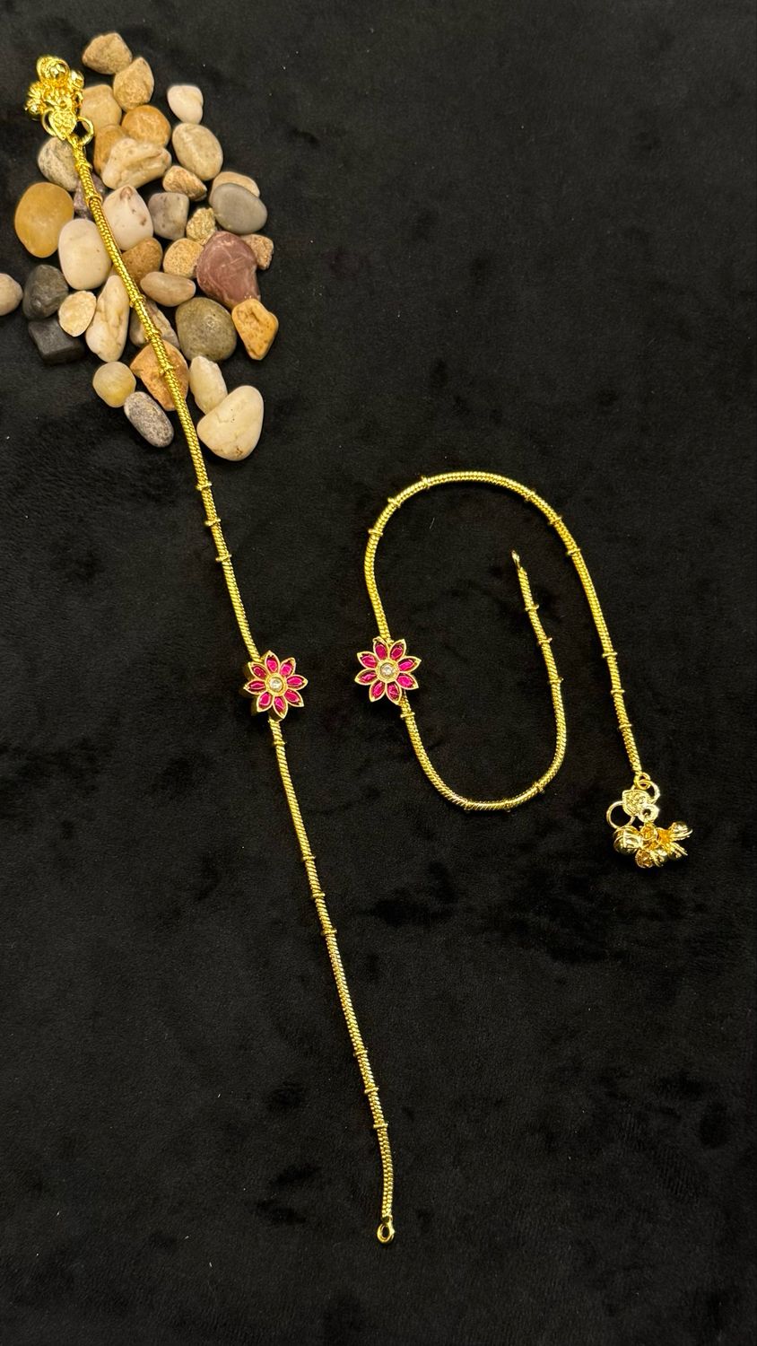 Jadau Anklets