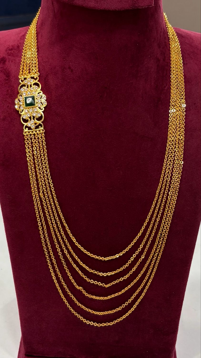 6 Lines Side Locket Step Chain