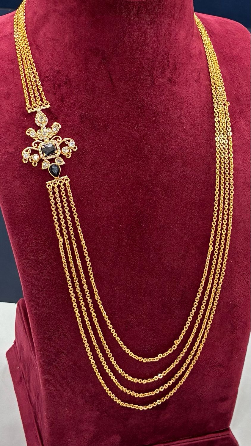 Side Locket Chandraharam Chain