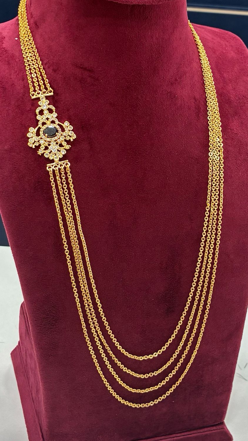 Side Locket Chandraharam Chain