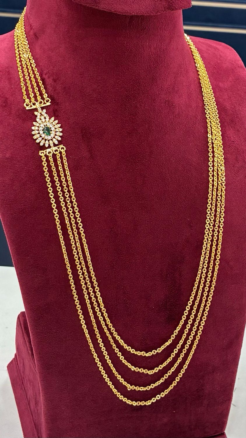 Side Locket Chandraharam Chain