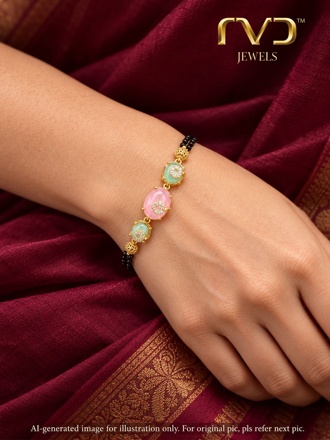 Cute Multi Color Blackbeads Bracelet