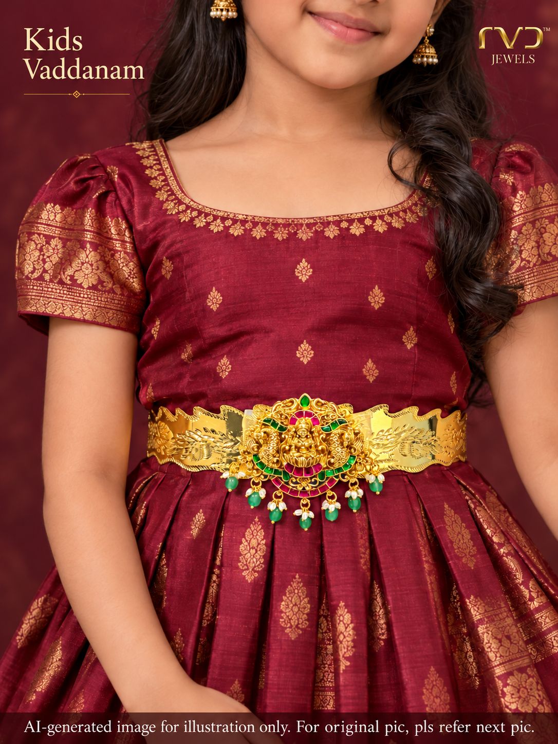 Lakshmi Devi Jadau Belt Vaddanam (24-31 Inches)