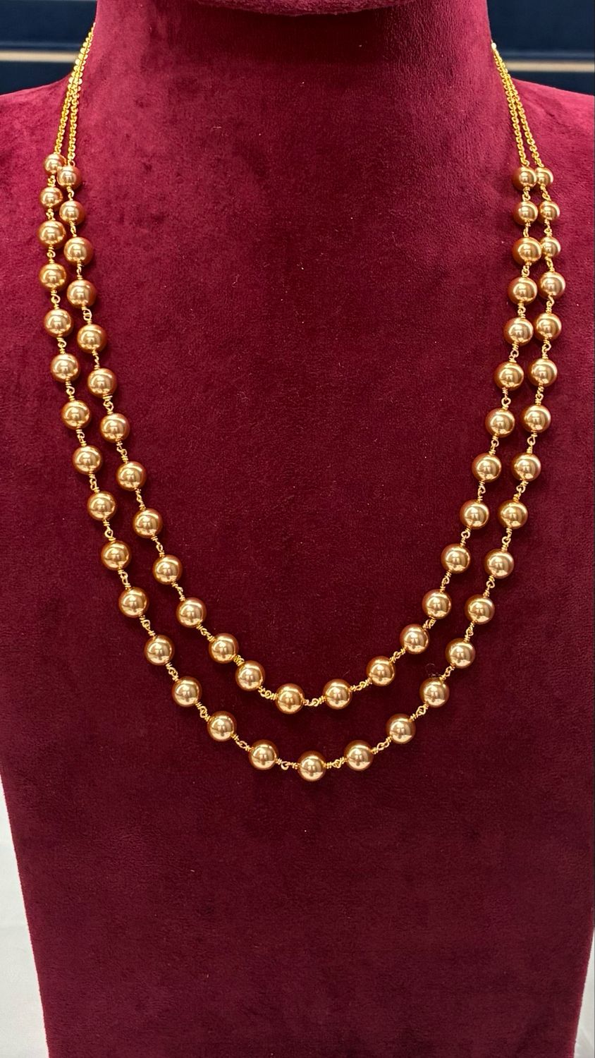 Original Swarovski 7mm Copper Gold Beads