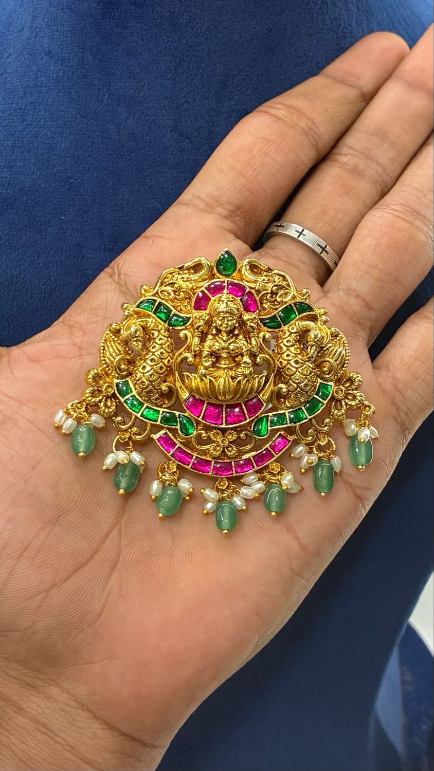 Lakshmi Devi Jadau Locket