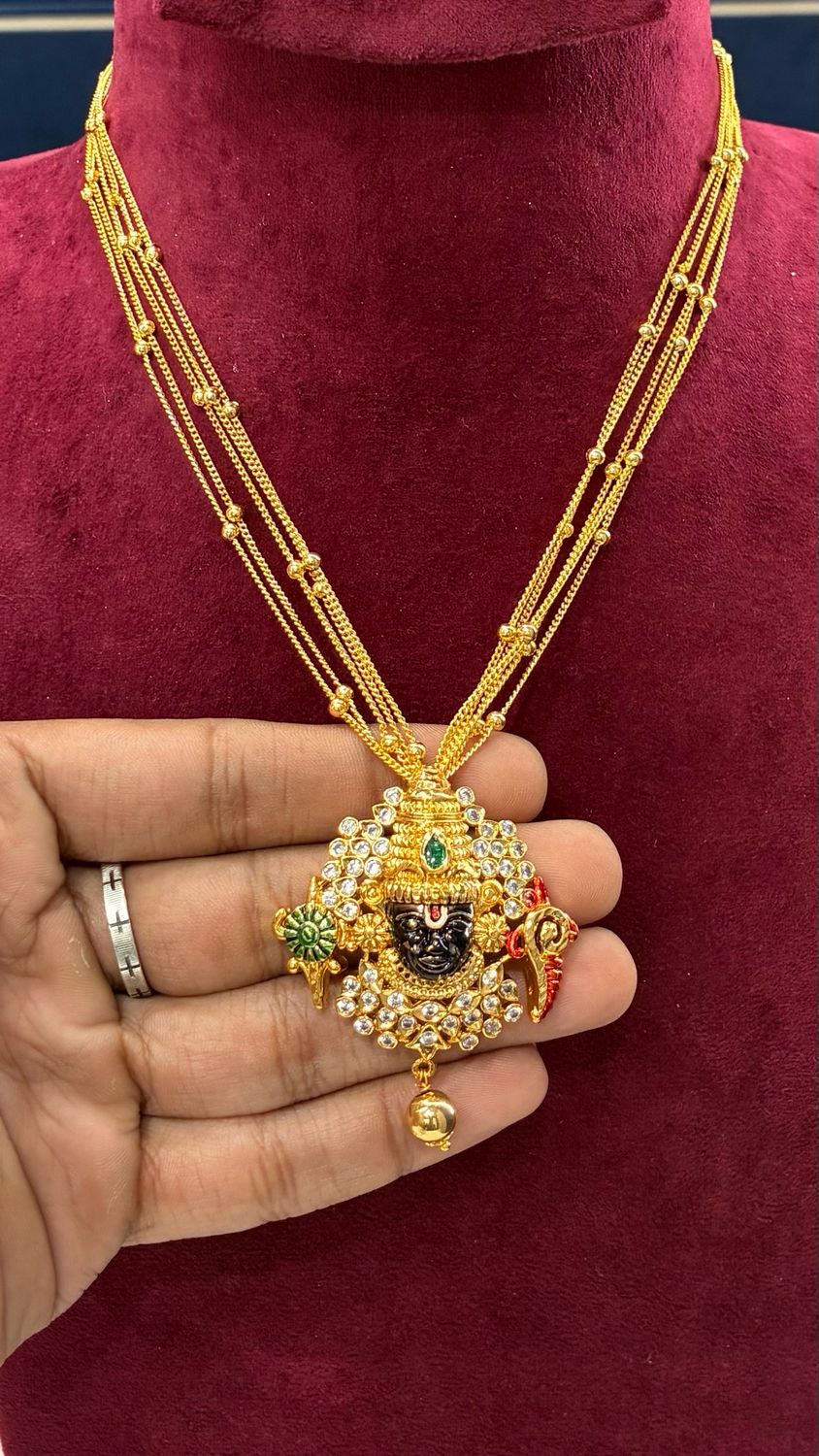 Simple Chain with Balaji Locket
