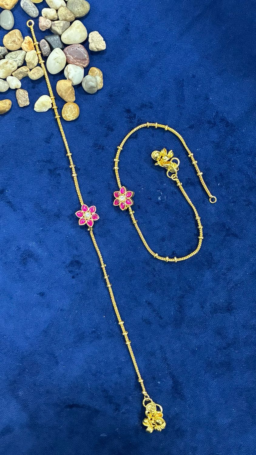 Jadau Anklets