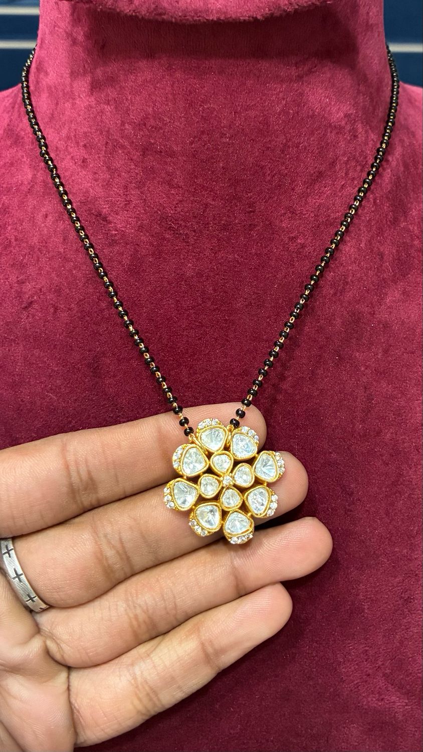 Moissanite Locket Blackbeads