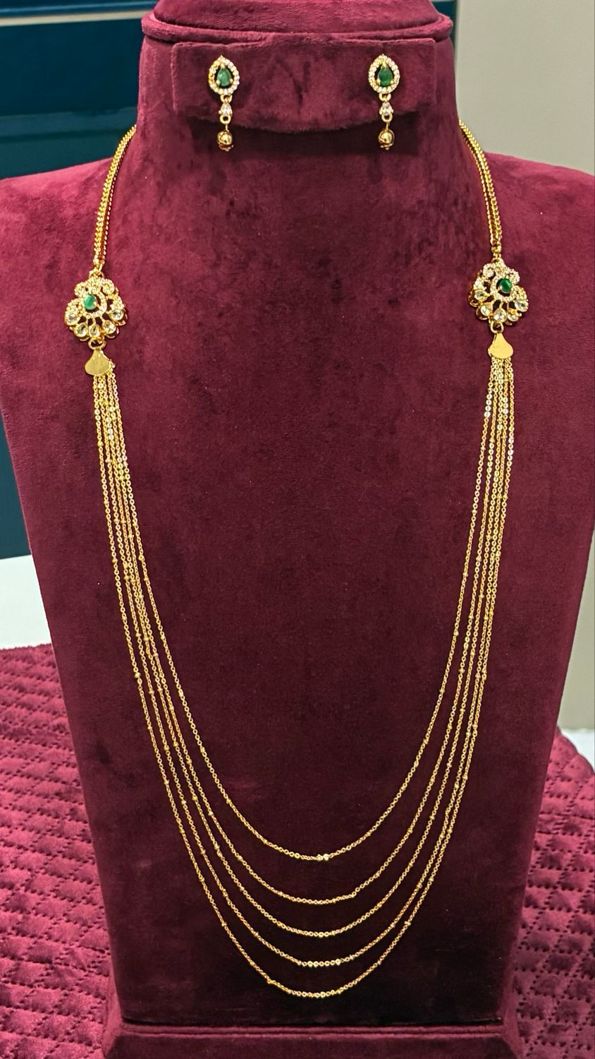 Chandraharam Side Locket Chain