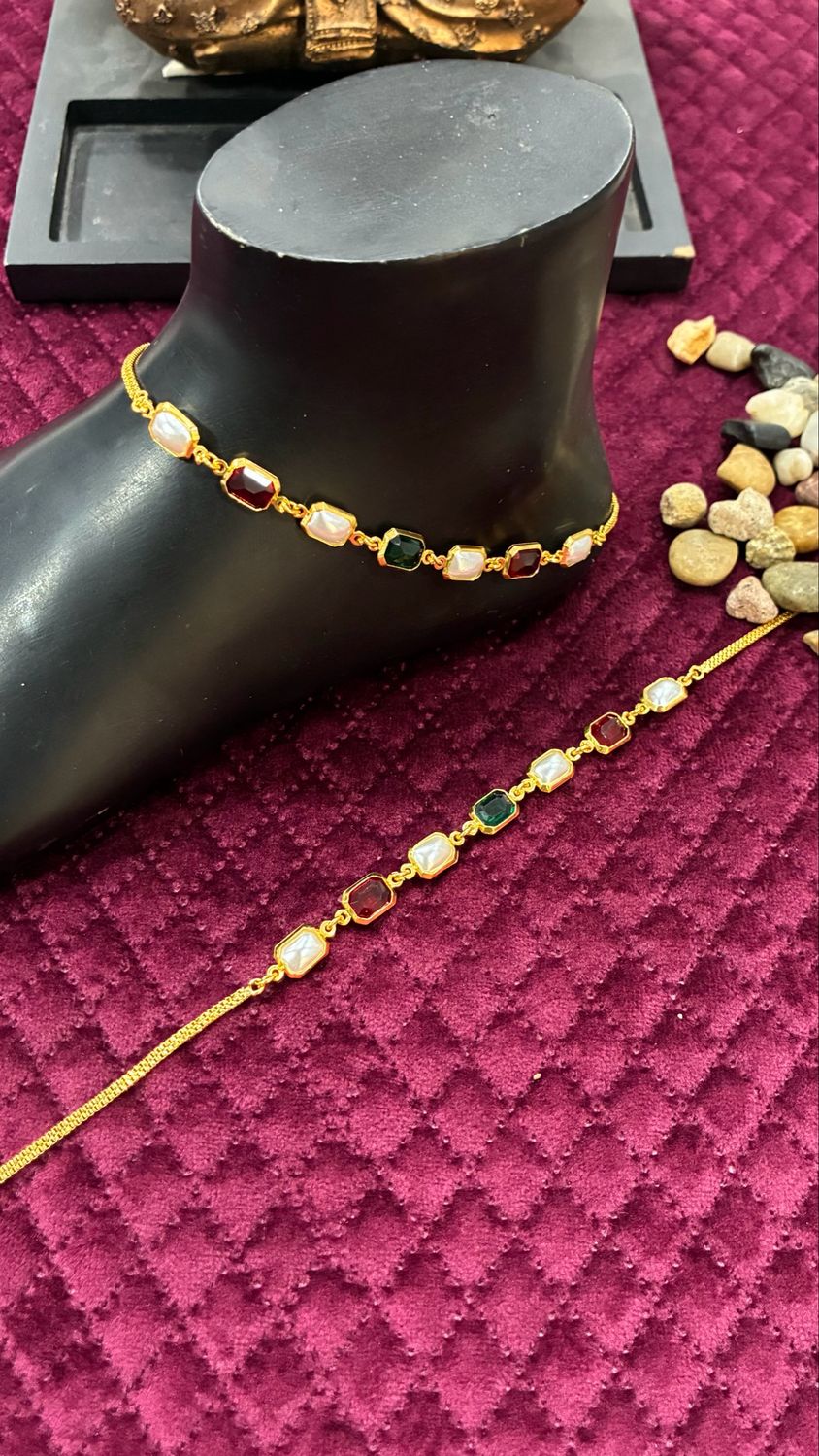 Multi Colour Anklets