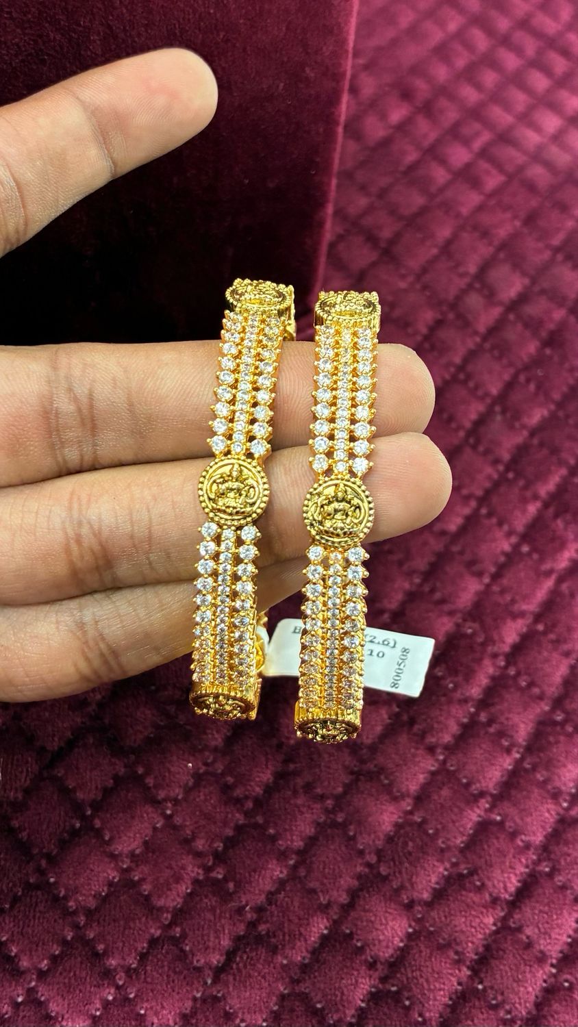 Lakshmi Devi Stone Bangles