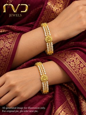 Lakshmi Devi Stone Bangles