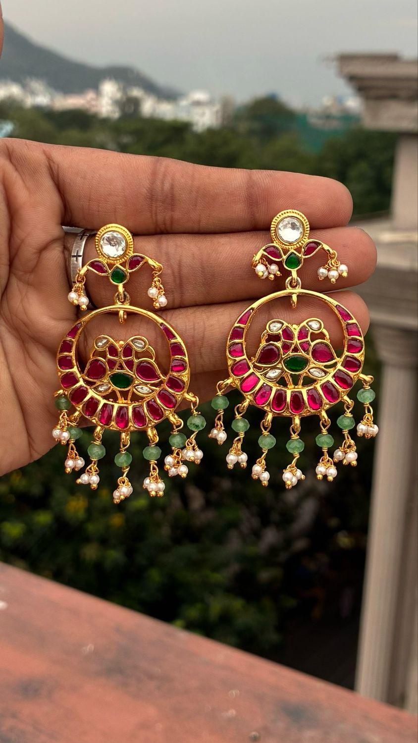 Jadau Chand Bali