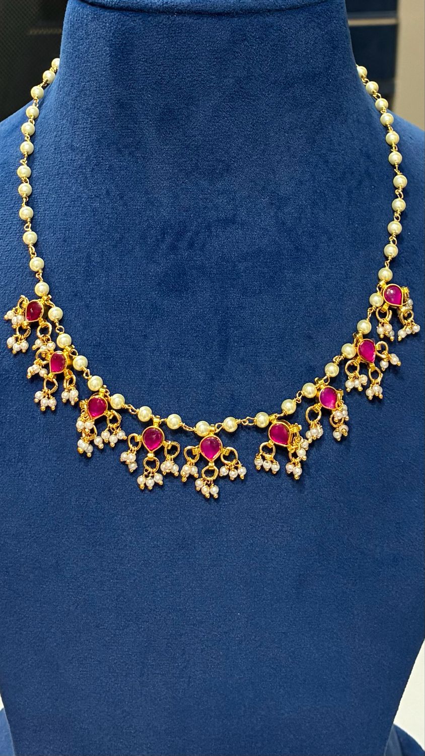 Jadau Drops Beads Chain