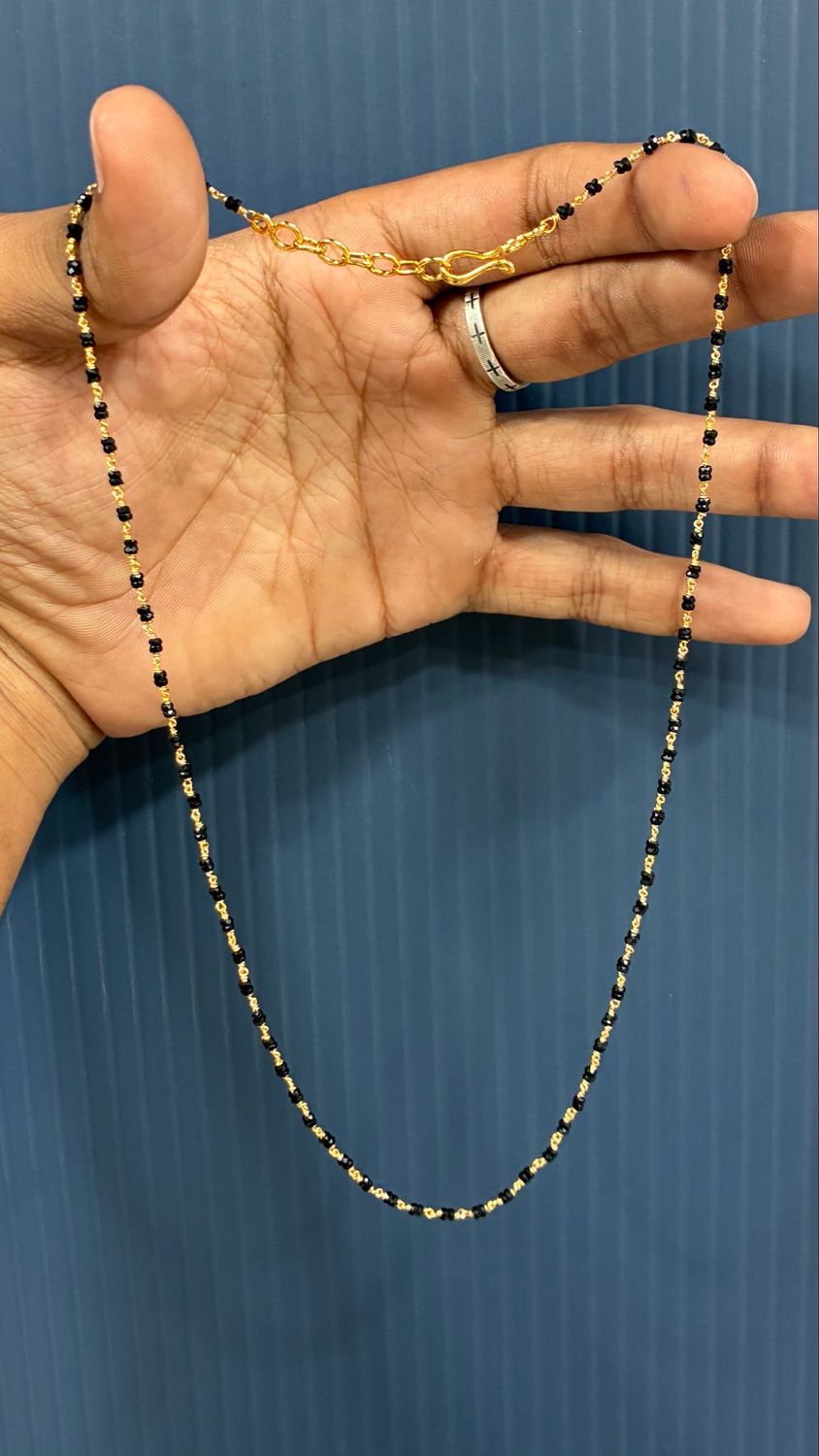 Black Diamonds Double Bead Chain