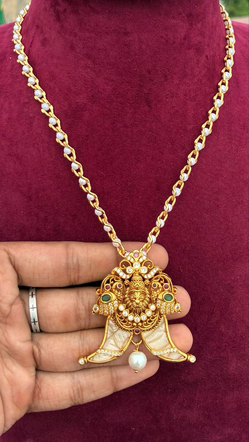 Bondh Pearls Puligoru Chain