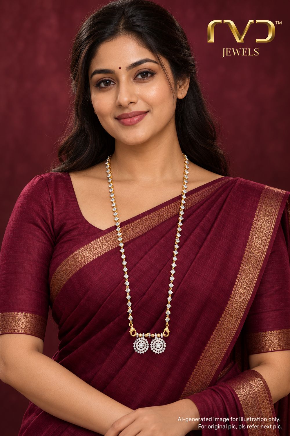 Diamond Thali Chain (With Full Chain)