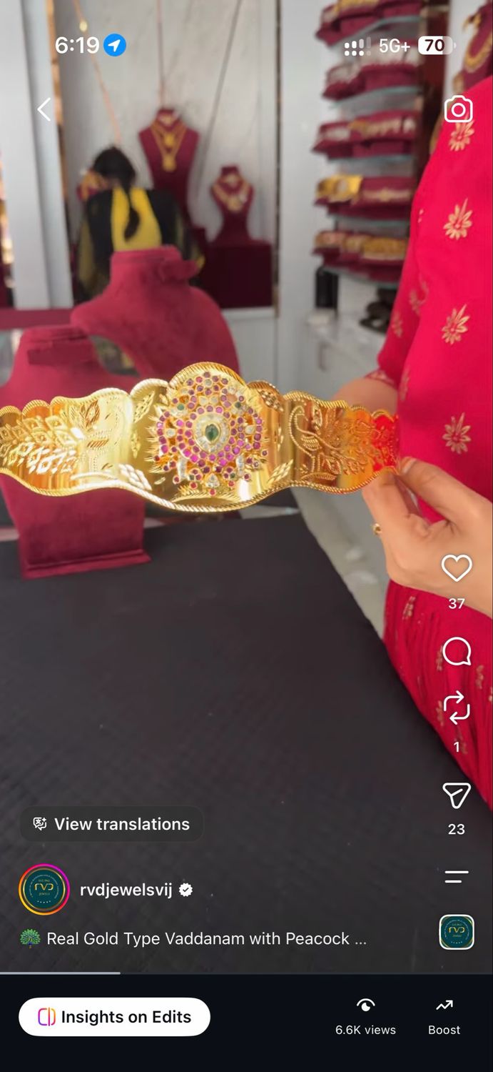 Real Gold Type Vaddanam