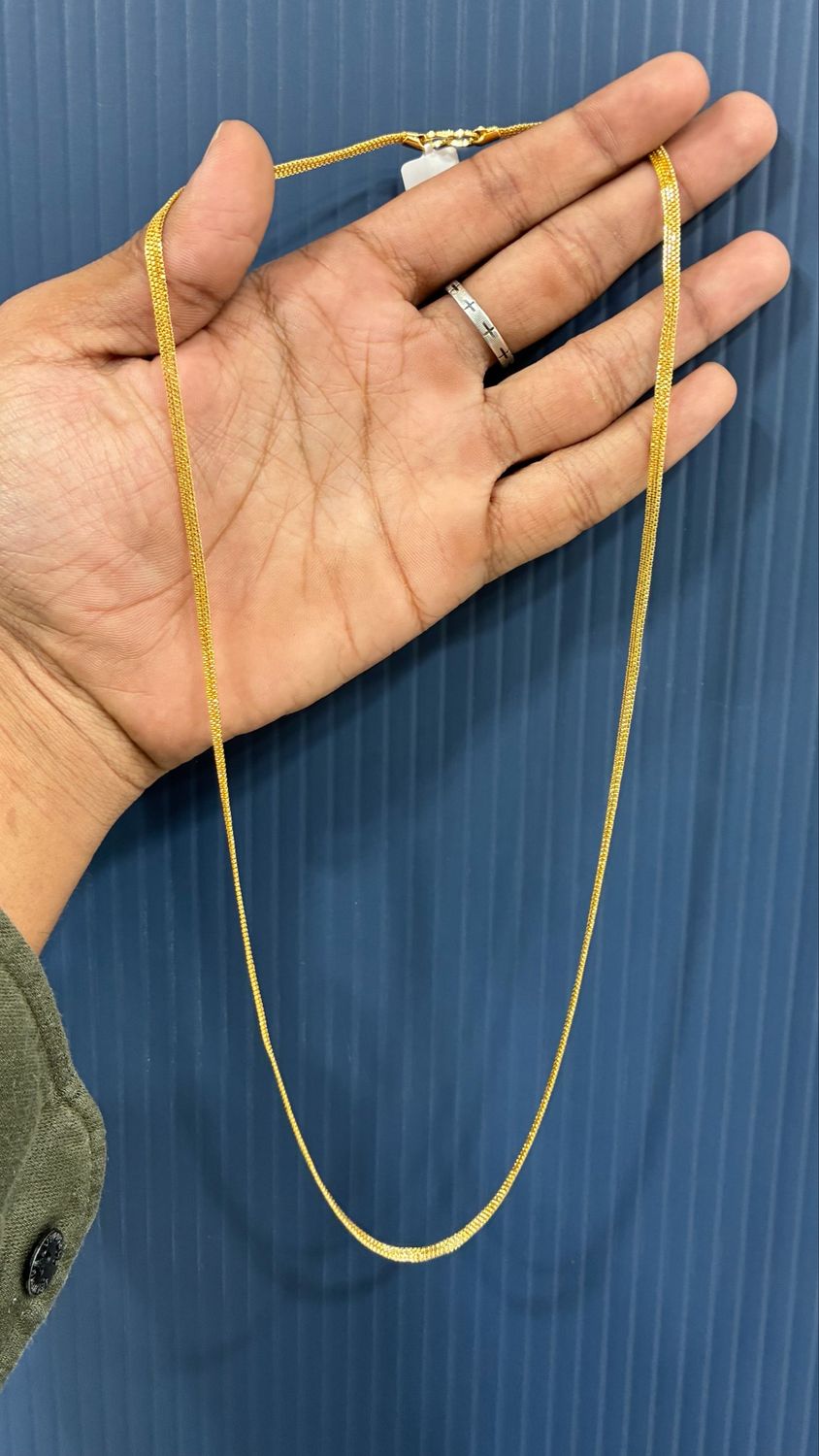 Real Gold Look Chain Flat (Narrow)