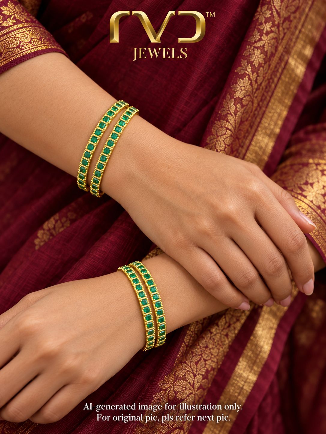 Stone Bangles Green