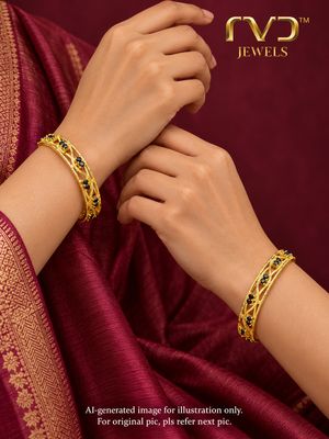 Black Stone Bangles