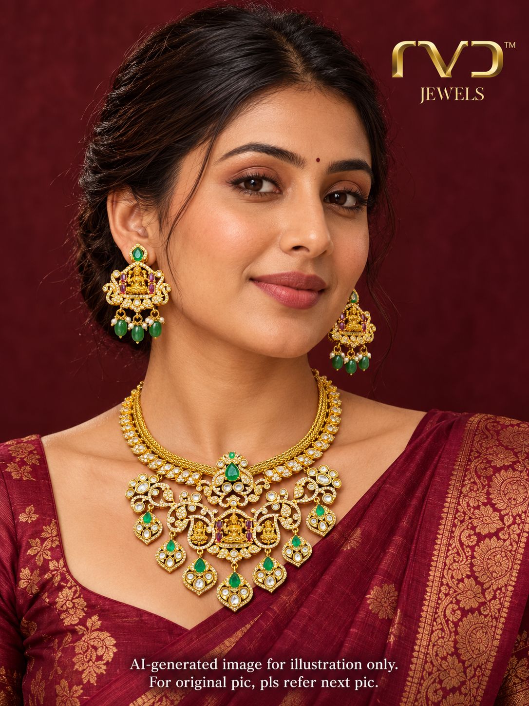 Nakshi Lakshmi Gold Replica Set