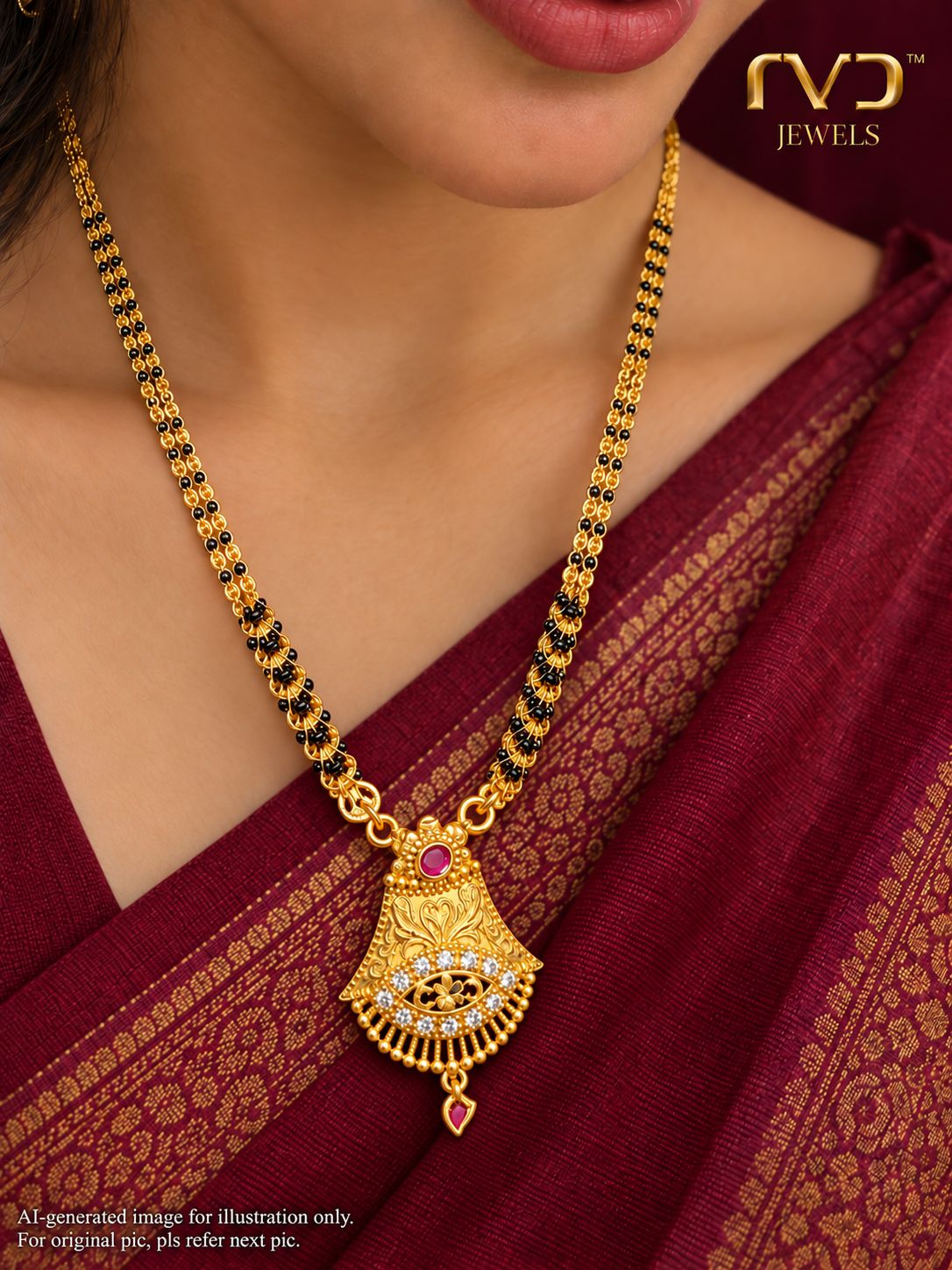 1 Gram Gold Blackbeads Short