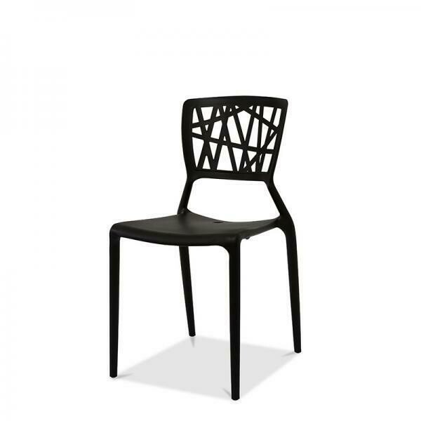 Stapelstoel Webb chair black.