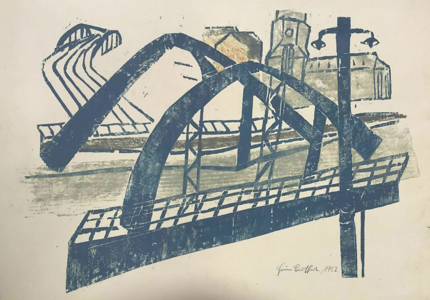 Heiner Bauschert - Blaue Brücke