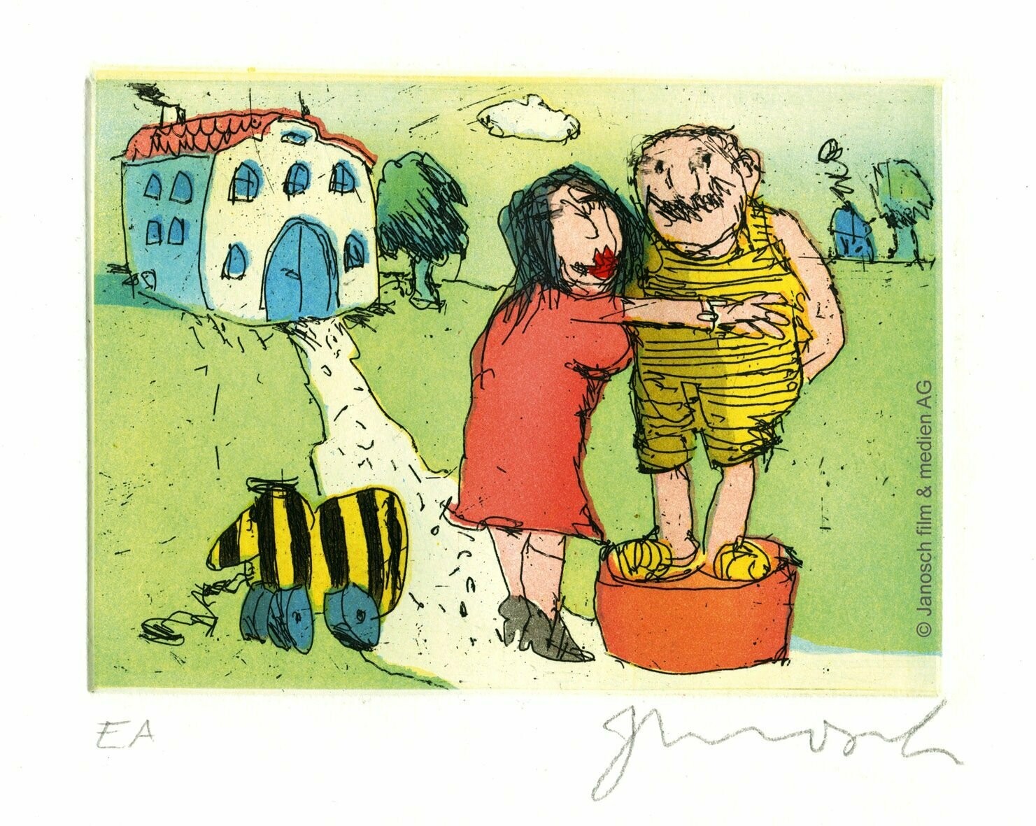 Janosch - Ich liebe Sie sprach Frau Luise zu mir auf einer grünen Wiese