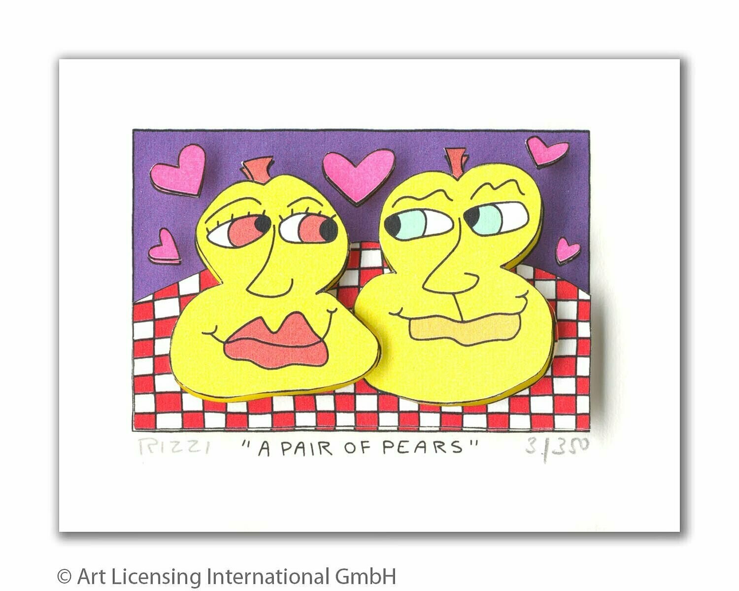 James Rizzi - A PAIR OF PEARS