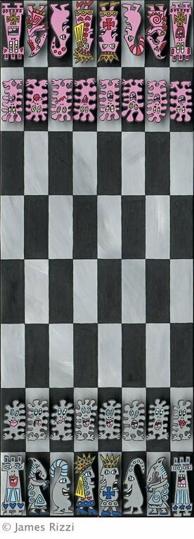 James Rizzi - CHESS  (MAGNET)