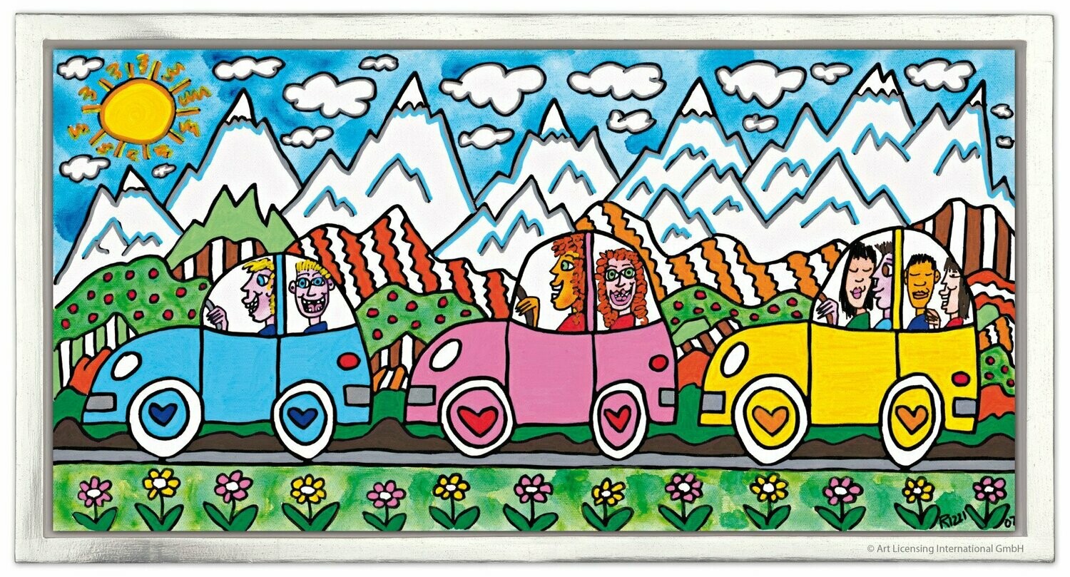 James Rizzi - DRIVING THROUGH THE ALPS