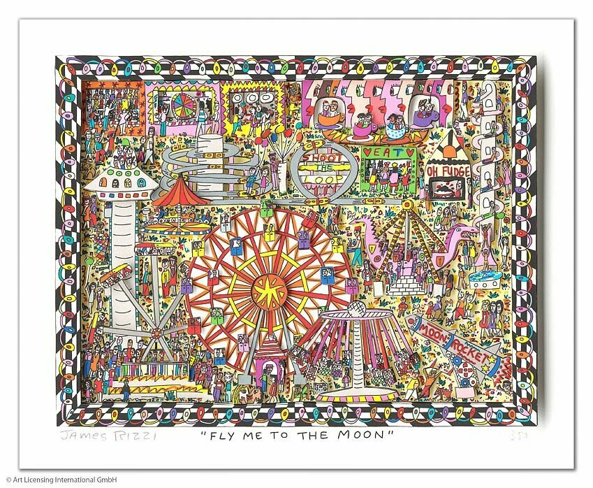 James Rizzi - FLY ME TO THE MOON