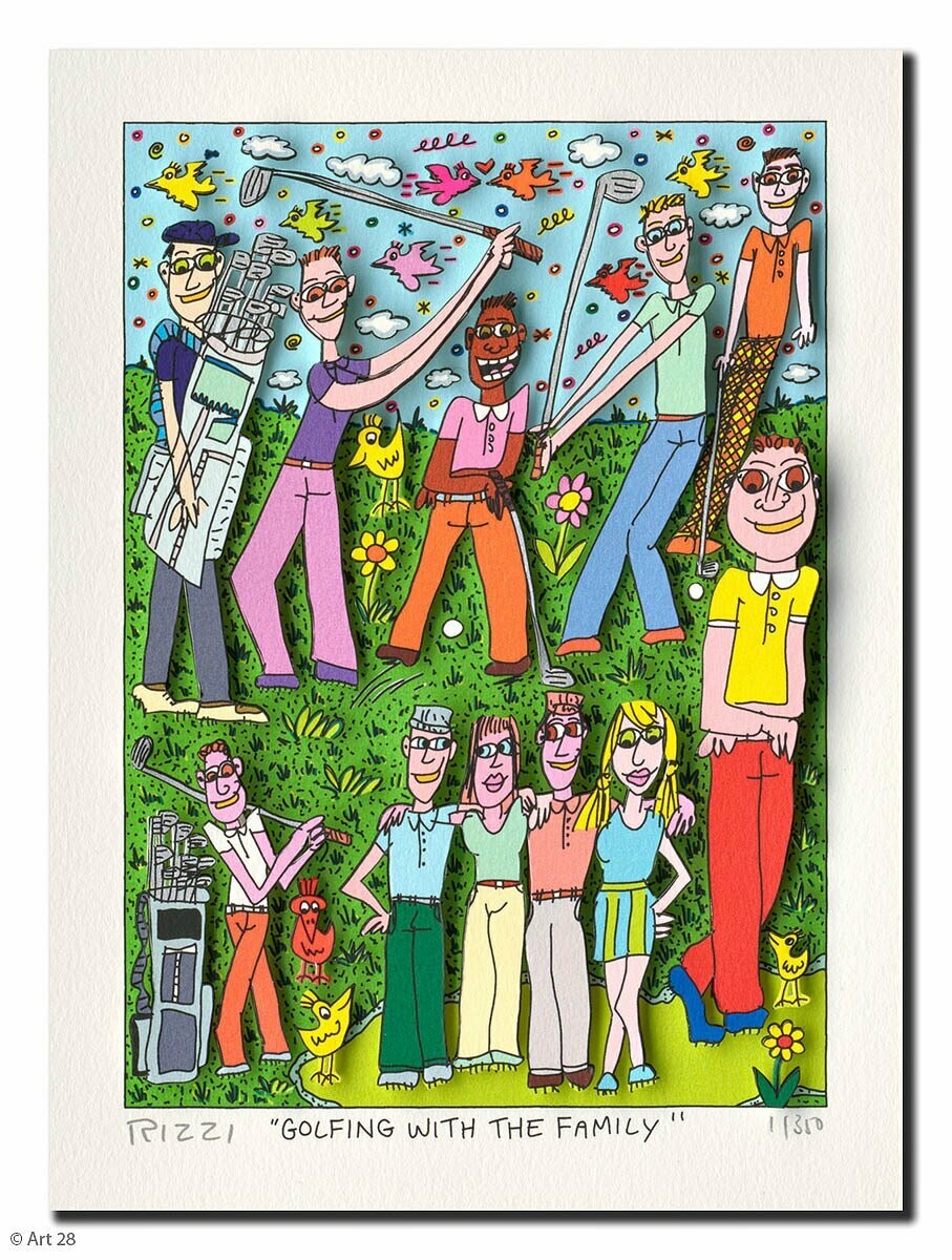 James Rizzi - GOLFING WITH THE FAMILY