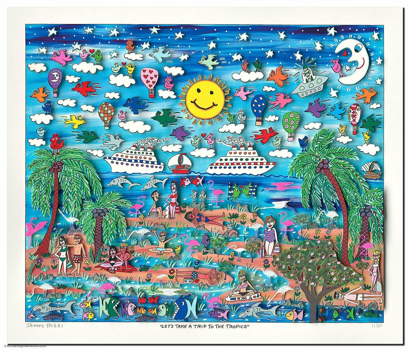 James Rizzi - LET'S TAKE A TRIP TO THE TROPICS