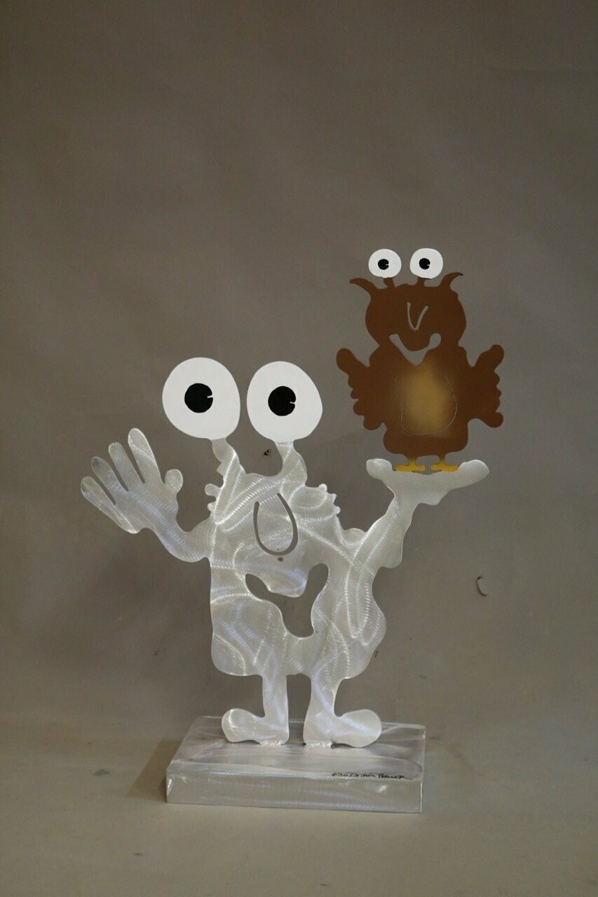 Patrick Preller -Gartenmonster mit Eule