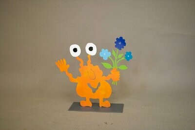 Patrick Preller - Monster TOGO mit Blumenstrauß
