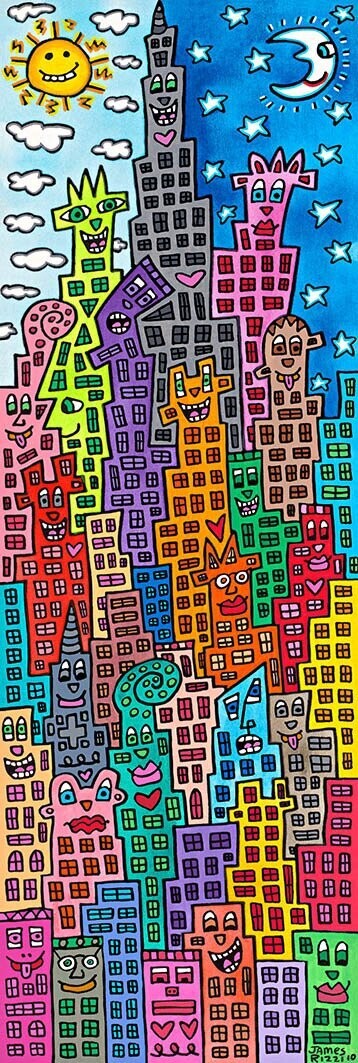 James Rizzi - FUN SUN ON THE RIGHT NIGHT