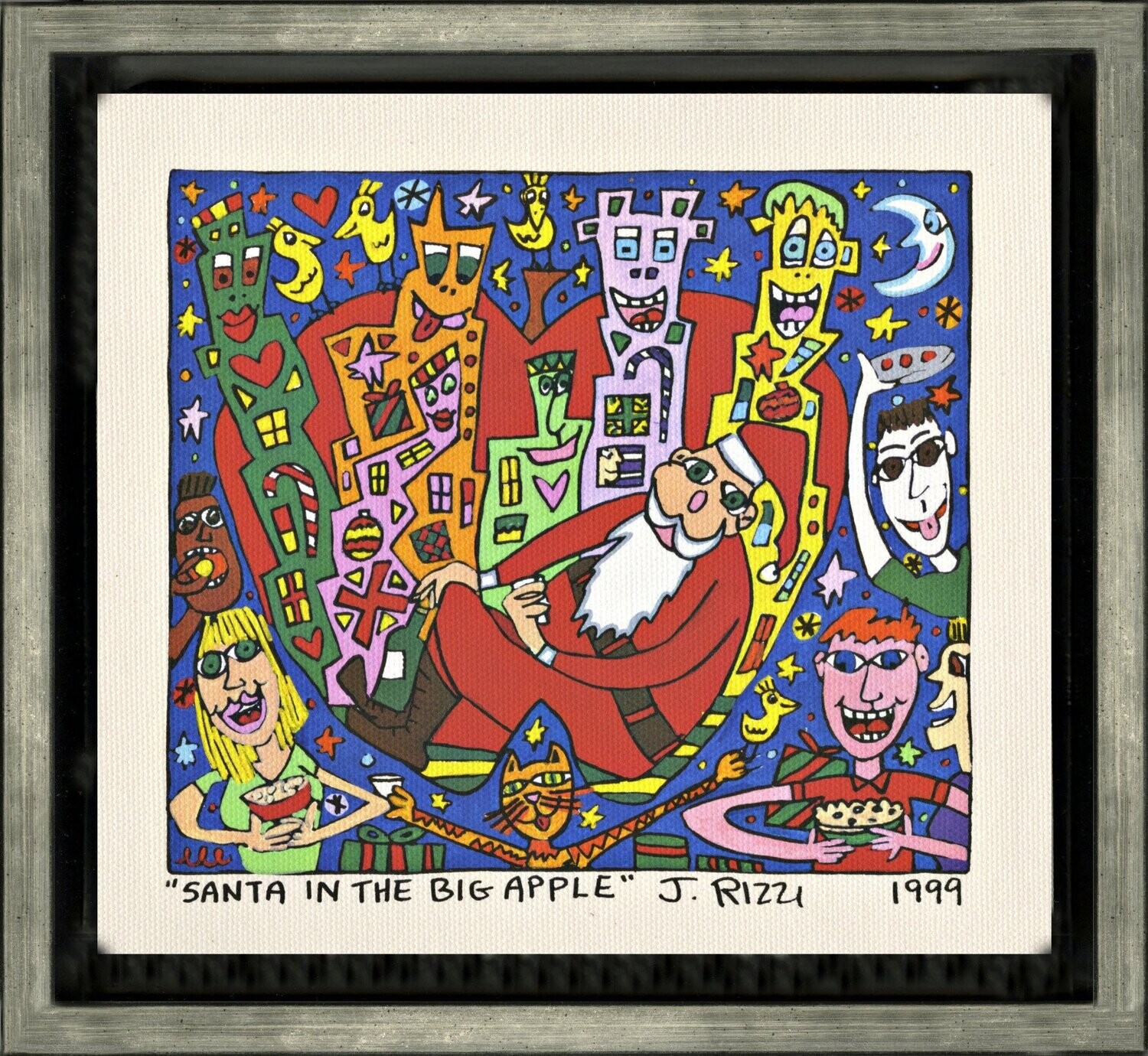 James Rizzi - SANTA IN THE BIG APPLE