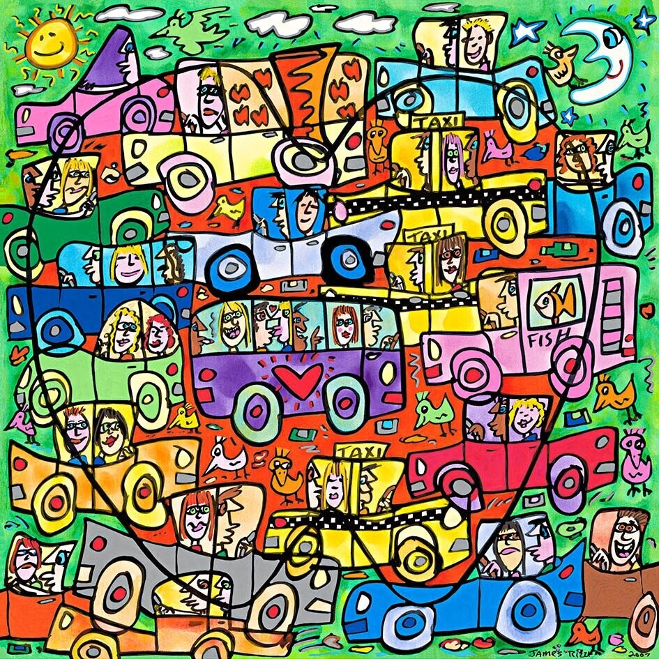 James Rizzi - TRAFFIC IN THE BIG APPLE