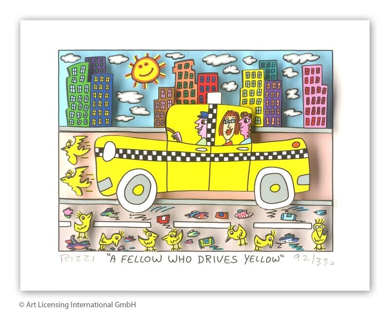 James Rizzi - A FELLOW WHO DRIVES YELLOW James Rizzi - A FELLOW WHO DRIVES YELLOW