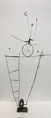 Jos Graignic -Acrobate sur monocycle et double échelle
(Akrobat auf Einrad und Doppelleiter)