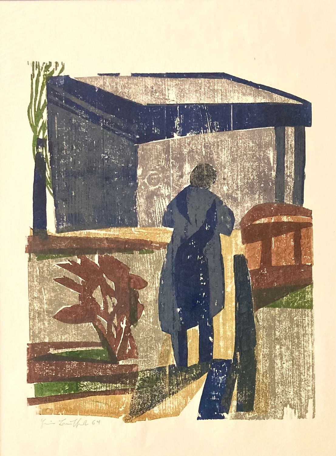 Heiner Bauschert - Alte Frau im Garten