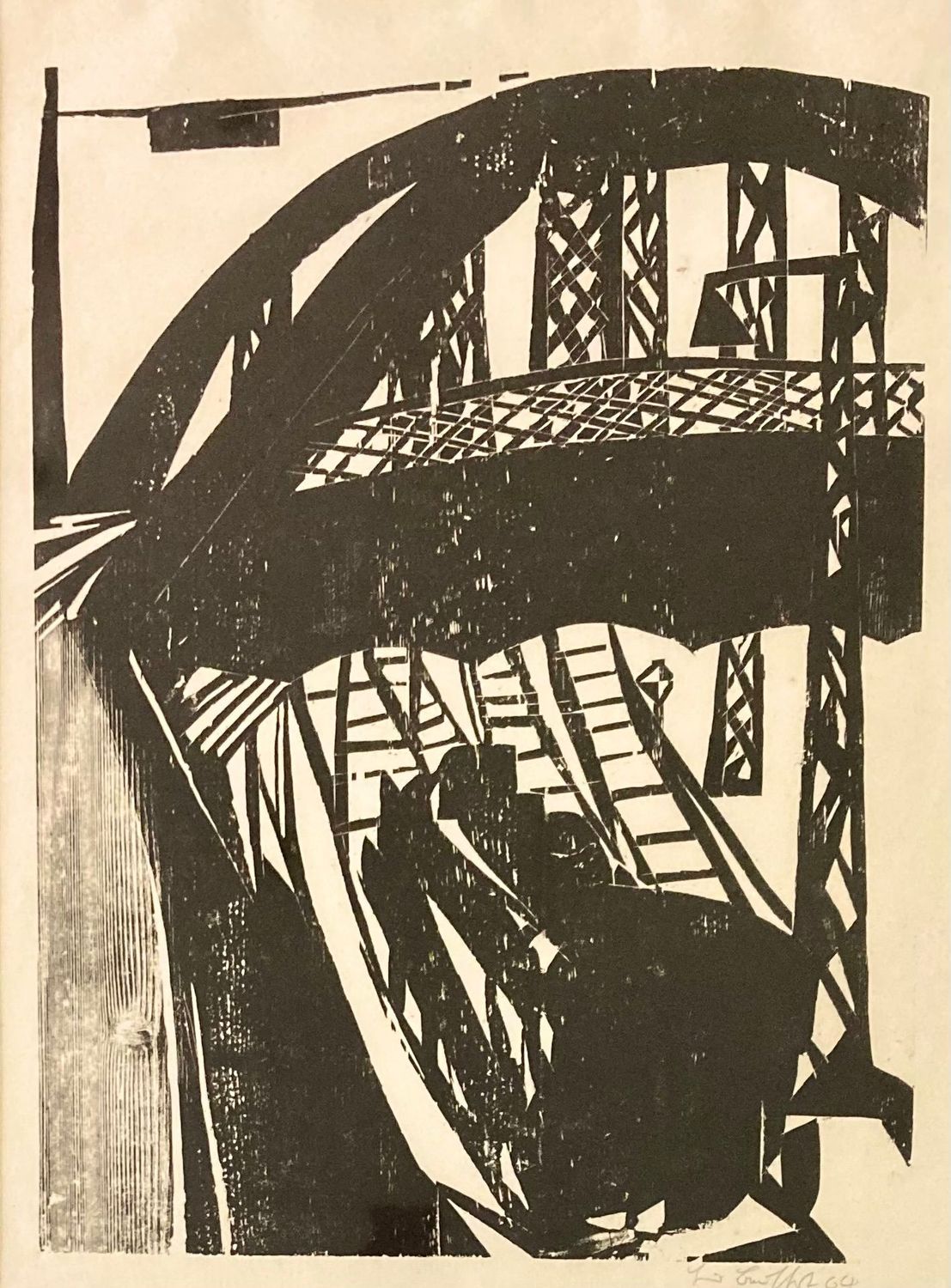 Heiner Bauschert - Brücke mit Lok