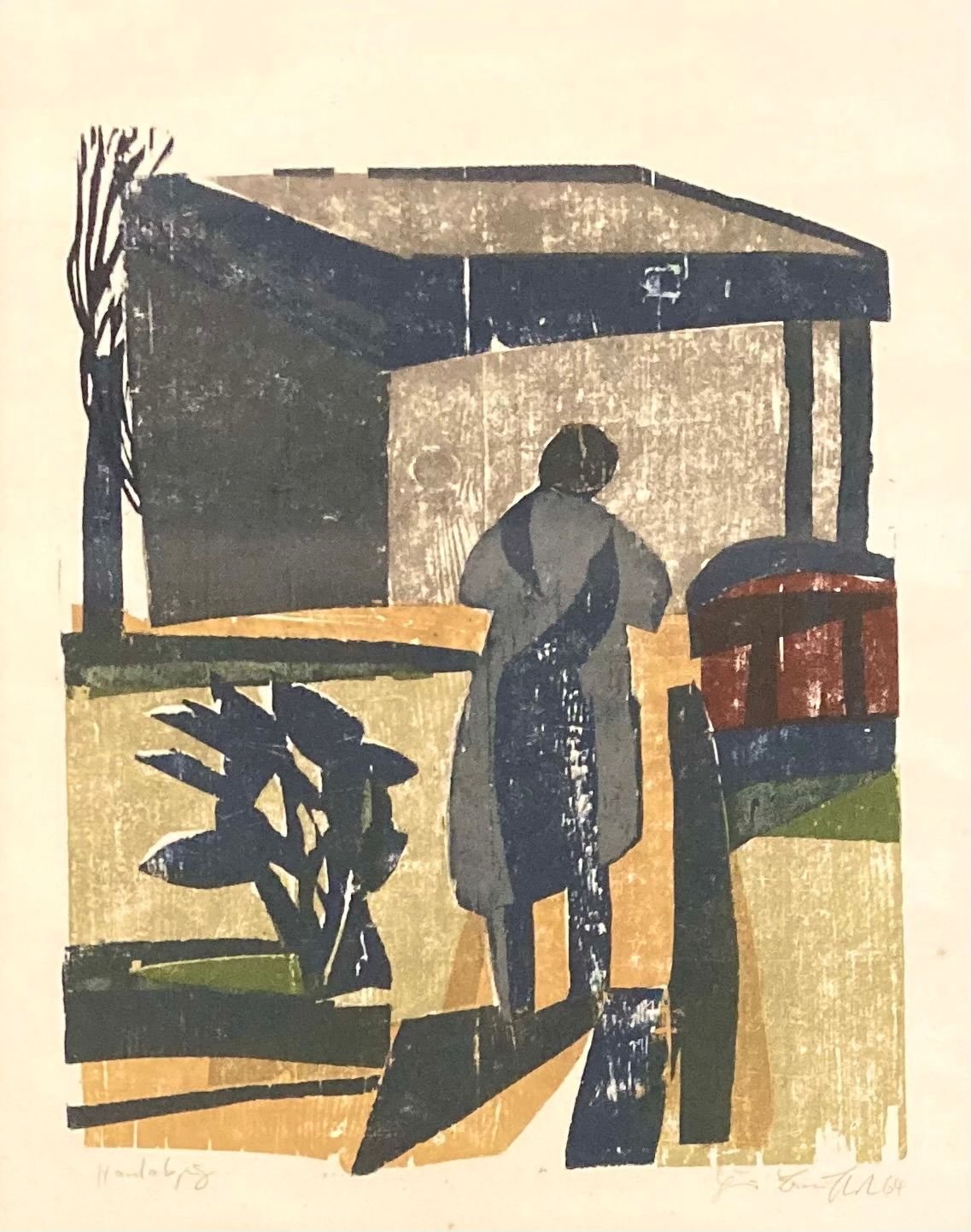Heiner Bauschert - Alte Frau im Garten (2)