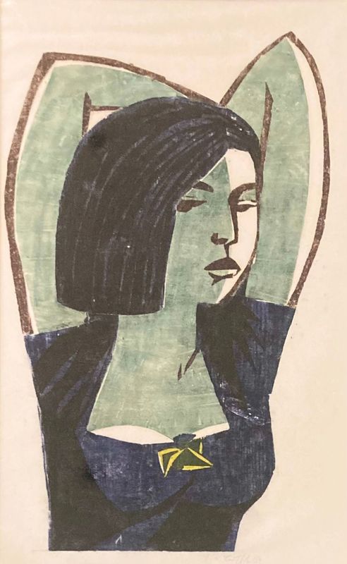 Heiner Bauschert - Mädchen mit erhobenen Armen Heiner Bauschert - Mädchen mit erhobenen Armen