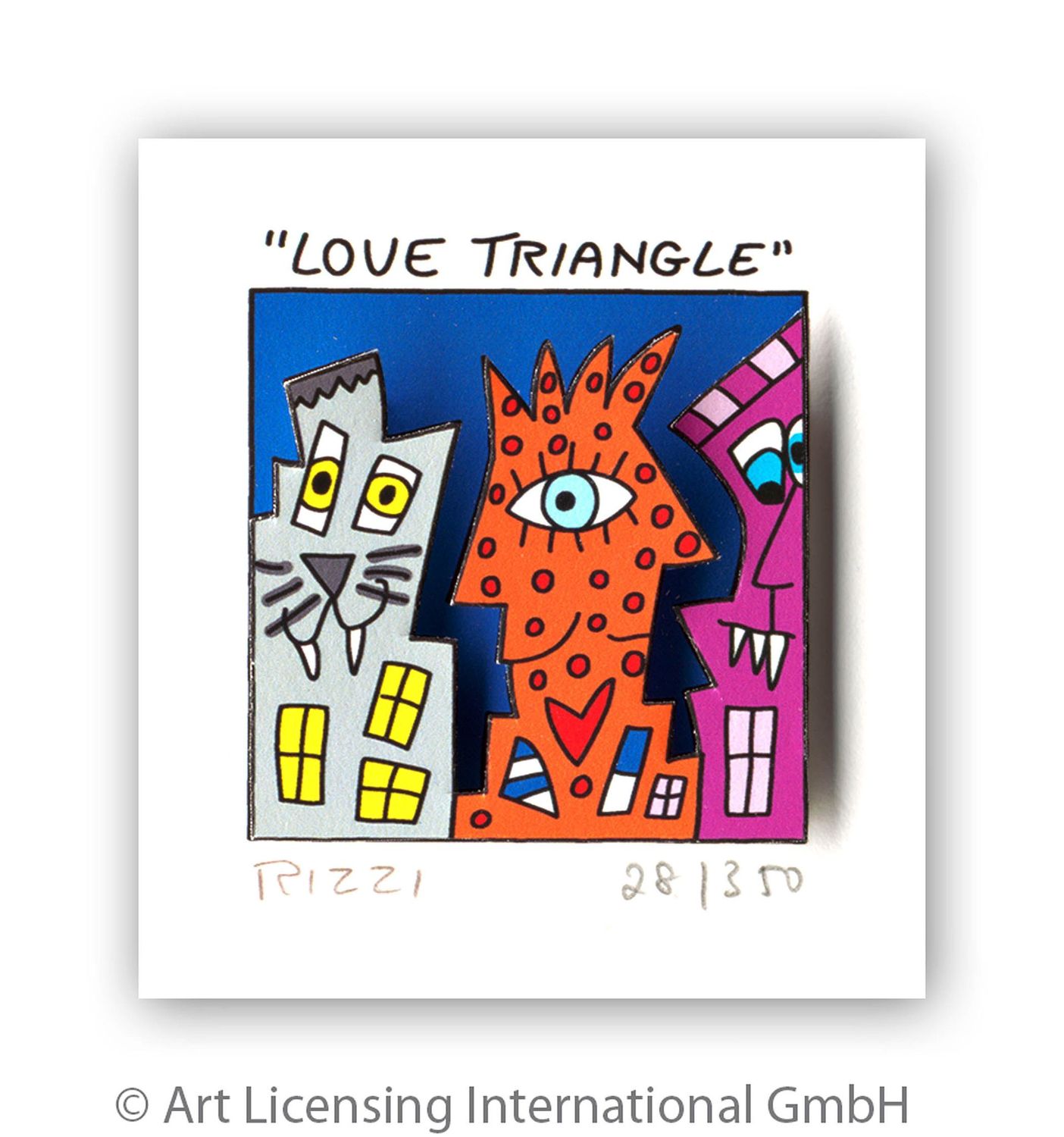 James Rizzi - Love triangle