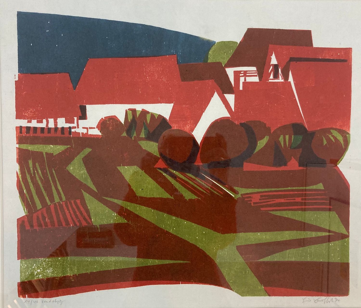 Heiner Bauschert - Rote Dächer, grüne Felder